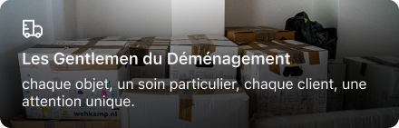 Menu para el home - Les Gentlemen du Déménagement